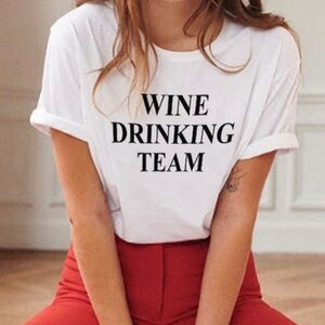 Wine Drinking Team Tee